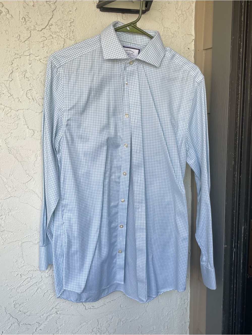 Charles Tyrwhitt Light Blue Gingham Dress Shirt